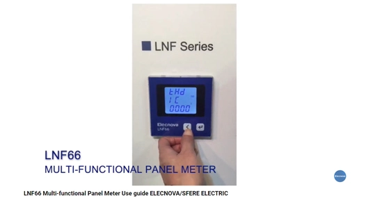 LNF66 Medidor de panel multifuncional Guía de uso ELECNOVA/SFERE ELECTRIC